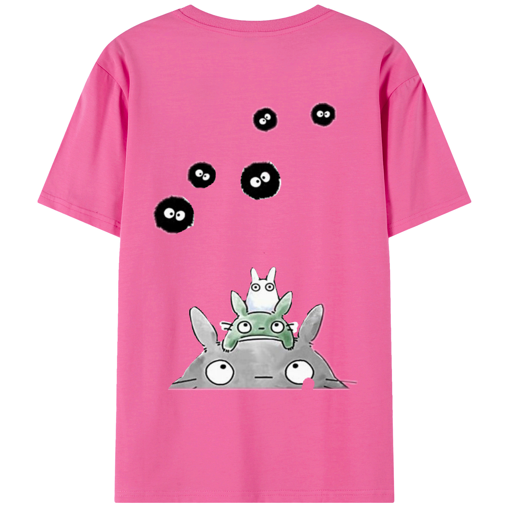 （画像用） となりのトトロ 草壁メイ 草壁サツキ My Neighbor Totoro Satsuki Kusakabe Mei Kusakabe レディース半袖Tシャツ(バックプリント)